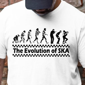 Evolution of Ska Music Genre T-Shirt, Unique Graphic Tee, Unisex Band Fan Shirt, Ska music lovers, ska lover gift, Funny Ska shirt,