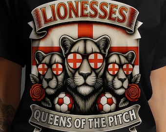 Lionesses England T-Shirt: Women's Soccer Graphic Tee