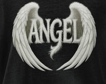 T-shirt Angel Wings: religieus T-shirt, engelenliefhebber cadeau