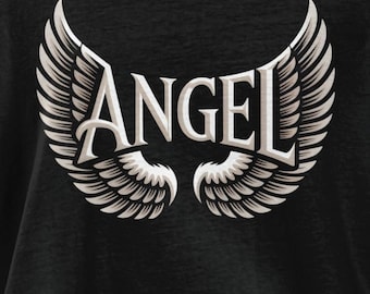 Angel Wings Graphic Tee: Spiritual Design, Unisex Fit