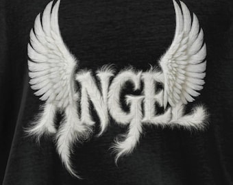 Angel Wings T-Shirt: Feather Graphic, Spiritual Tee