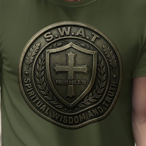 Camiseta cristiana S.W.A.T., Sabiduría espiritual Proverbios 2:10