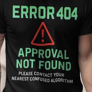 Fel 404 T-shirt, rolig programmerare kodning humor t-shirt