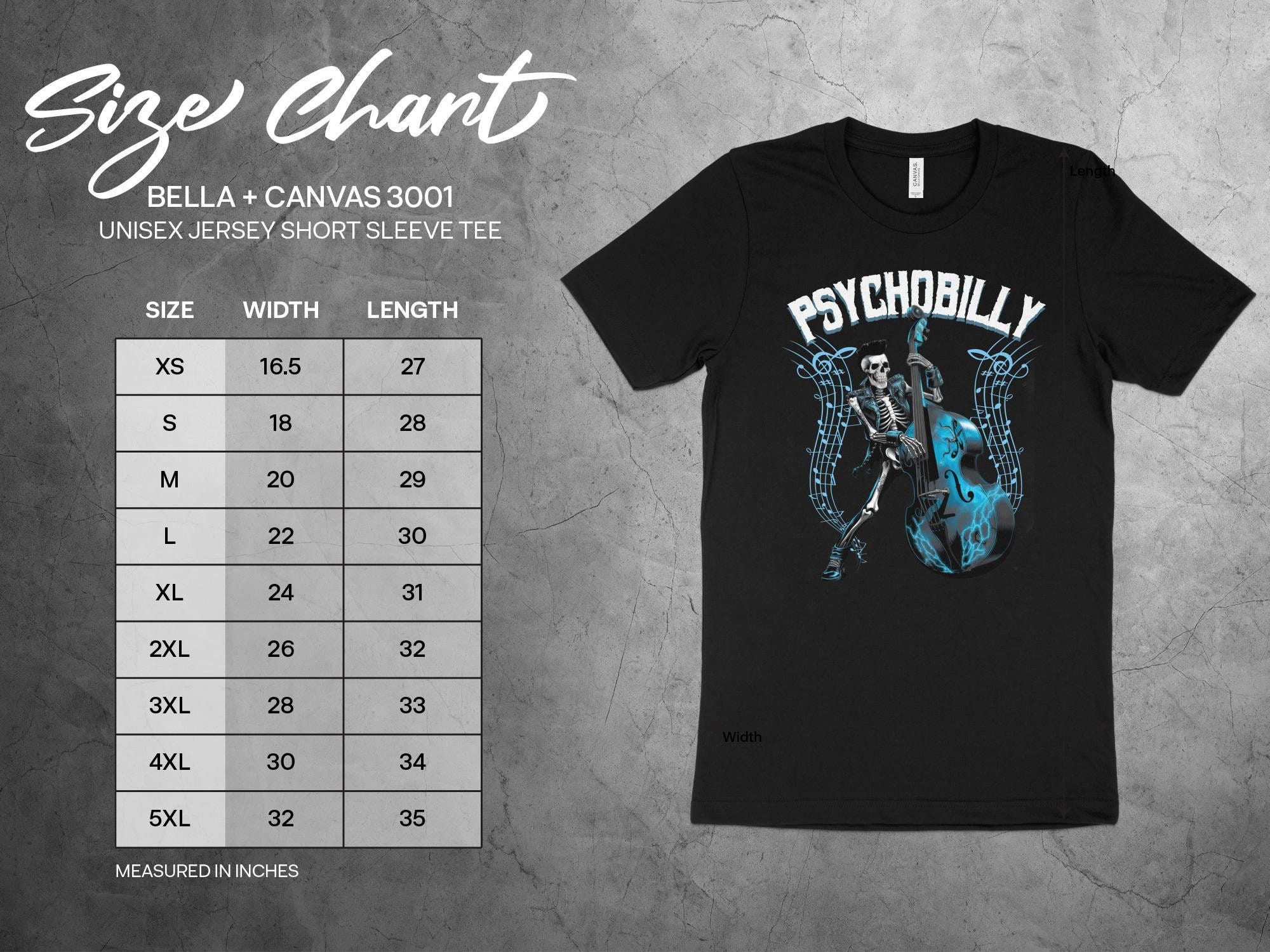 サイコビリー スケルトン アップライトベース Tシャツ：ロカビリー