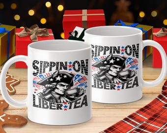 Libertea Becher: Vaterländische Kaffeetasse, Geschenk der Amerikanischen Revolution