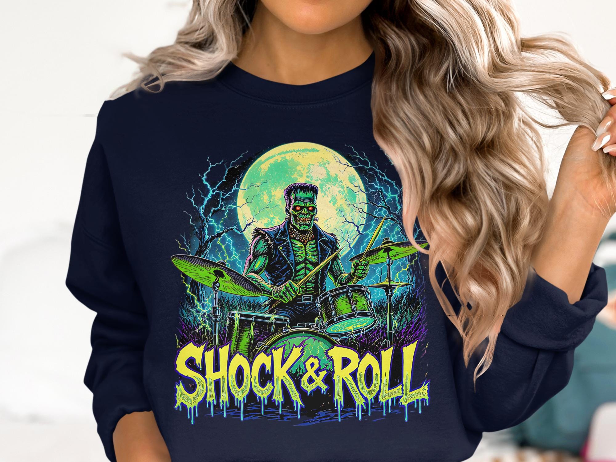 フランケンシュタインのドラマーTシャツ：モンスターロックンロール