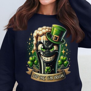 Funny Guinness St. Patrick's Day T-Shirt: Sip Me I'm Irish image 8