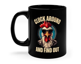 Gangster Rooster Coffee Mug: Funny Rooster Humor Gift