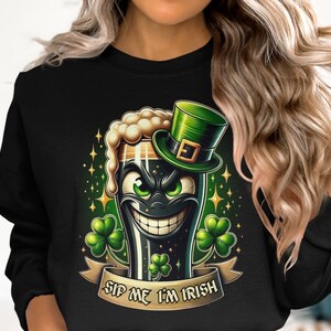 Funny Guinness St. Patrick's Day T-Shirt: Sip Me I'm Irish image 5