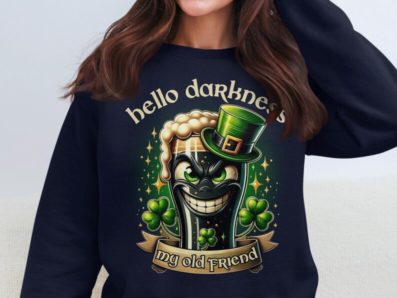 Funny St Patrick's Day T-Shirt: Guinness Lover Shamrock Graphic Tee image 8