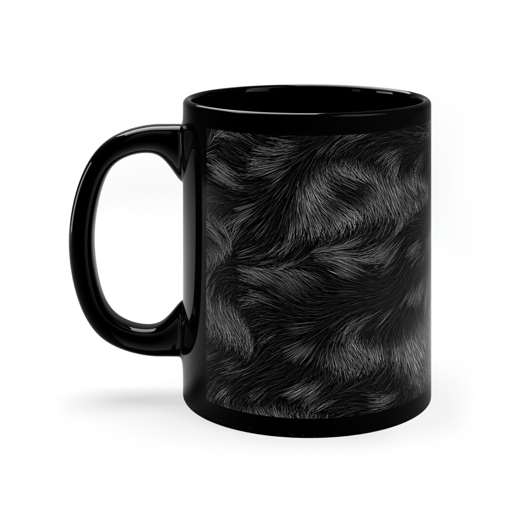 I Like to Drink From the Furry Cup My Furry Mug Black Animal Etsy