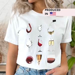 Wine Shirt, Wine Glasses T-shirt, Wine Lover Tee, Cheers Tee, Funny Wine Shirt, Drinking Shirt, Wine Lover Gift, Drink Wine Shirt, Mom Gift