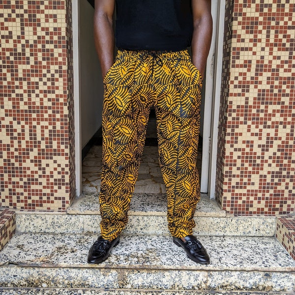 Ankara Print Pants, Tribal Print Trousers, African Pants, Relaxed Loose Fit Pants, Ethnic Print Fashion Bottoms, African Wax Print