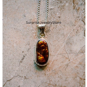 Mexican Fire Agate Pendant , Women Pendant , Everyday Jewelry , Women Pendant , Natural Gemstone , 925 Sterling Silver , Handmade Pendant