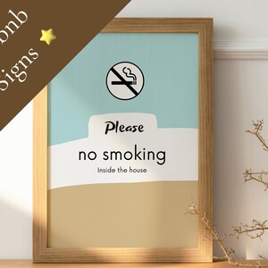 6 Airbnb Guest Welcome Sign | Template made in Canva | Airbnb Printable Signs | Airbnb Signs | Airbnb Welcome | Airbnb Posters
