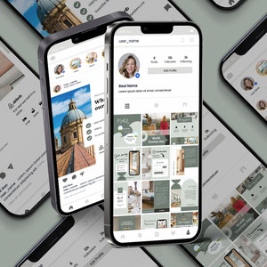 Le modèle ultime de médias sociaux Airbnb | Réseaux sociaux Vrbo | Flux Instagram Immobilier | Publication Instagram Airbnb | Flux Instagram prêt
