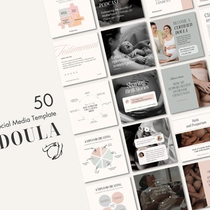 Doula Social Media Posts Templates, Postpartum Doula Content, Doula ...