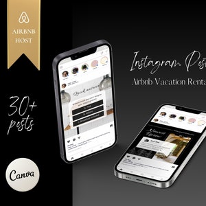 Real Estate Short Term Rental Social Media Template | VRBO Social Media | Airbnb Instagram Feed | Lake House Instagram Template | AirbnbPost