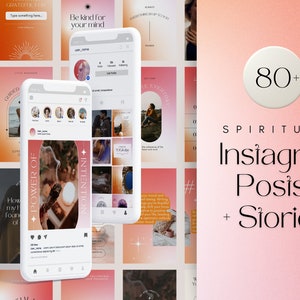 Spiritual Instagram Posts | Chakras Instagram Posts | Affirmations Instagram Templates | Engagement Posts Template