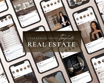 The Ultimate Real Estate Social Media | Template made in Canva | Real Estate Marketing| Real Estate Instagram Feed | Relator | Carousel post