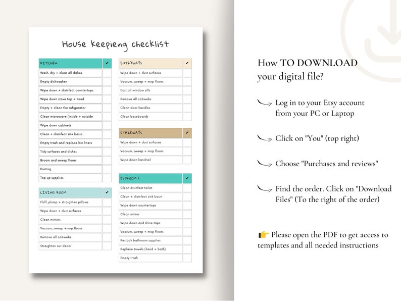 Airbnb Cleaning Checklist Template Vacation Rental Hosting Etsy Airbnb Cleaning Checklist Template Vacation Rental Hosting Etsy