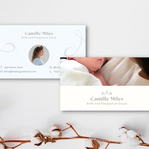 Doula Business Card Template | Doula Business Template | Doula Business |Midwife Business Card | Doula marketing templets | Doula