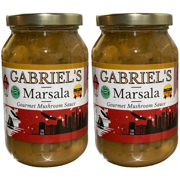 Gourmet Mushroom Marsala Sauce, Authentic Recipe, All Natural, 2-Pack