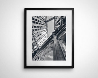 Wrigley Building, Chicago Black and White Architecture Photography Print
