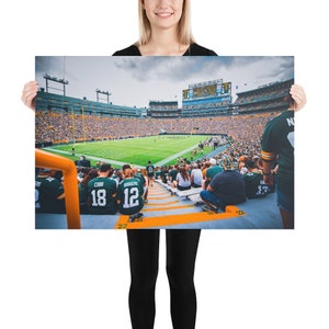 Lambeau Field | Green Bay Packers fans | Green Bay Wisconsin | Poster Print | Home Decor