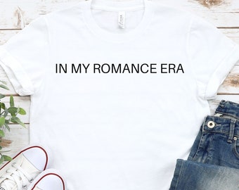 In My Romance Era Shirt, Book Lover Shirt, Reading Shirt, Author Shirt, Librarian Gift, Book Lover Gift, Funny Reader Shirt, Minimalist