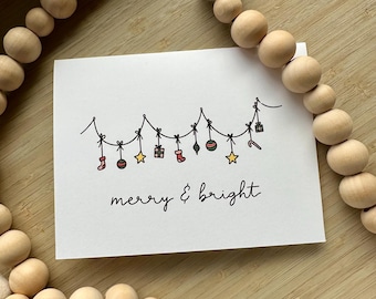 Printable christmas card, instant digital download, festive christmas card, printable card, christmas greeting card, merry christmas card