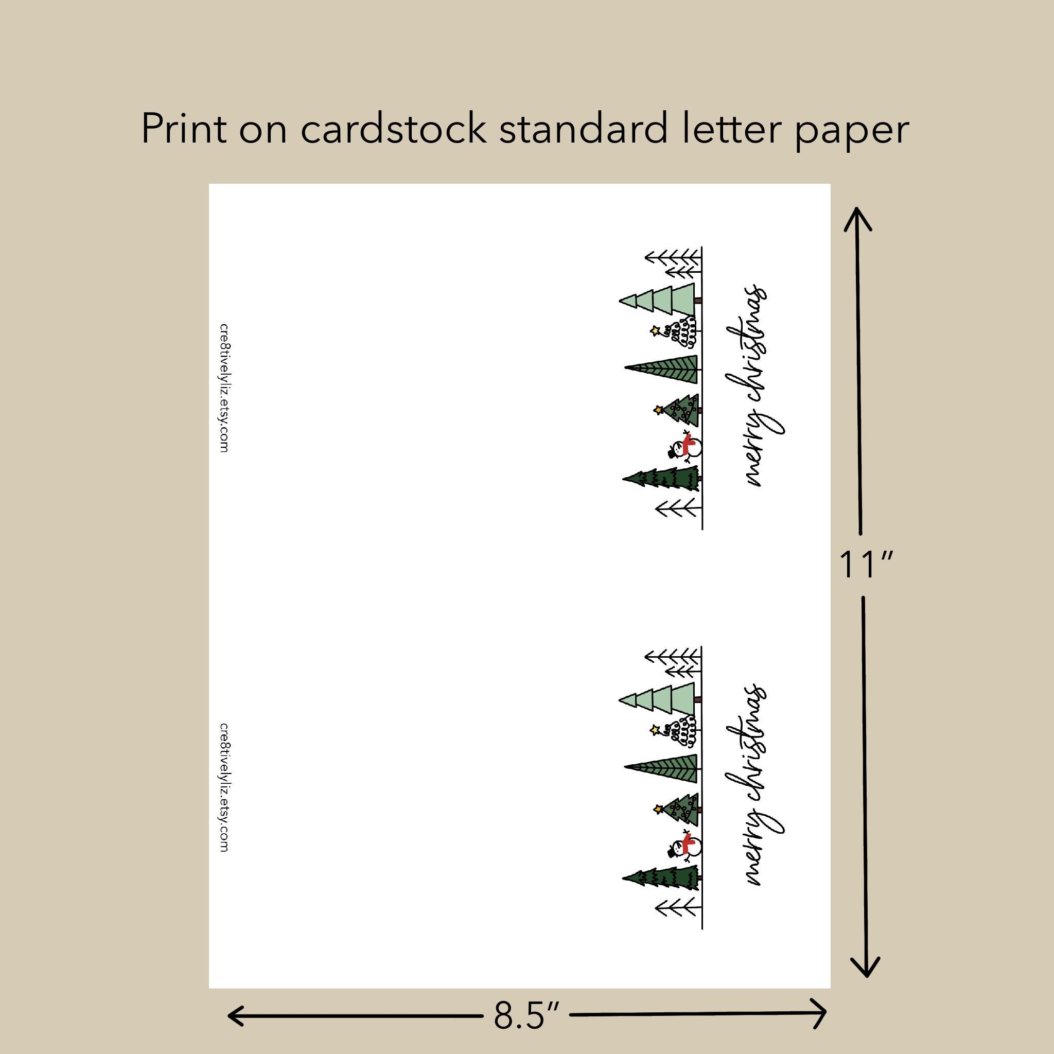 Printable Christmas Card Instant - Il Fullxfull.6398594166 Rc3b