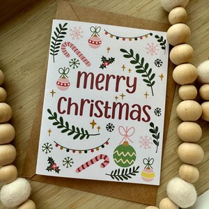 Cartão de Natal para impressão, download digital instantâneo, rabiscos de Natal, cartão de Natal festivo, cartão de felicitações de Natal, cartão para impressão