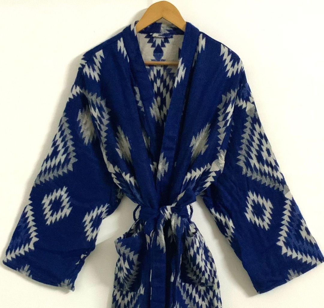 Yak Wool Blend Unisex Kimono/robe,handmade,winter Special,house Robe ...
