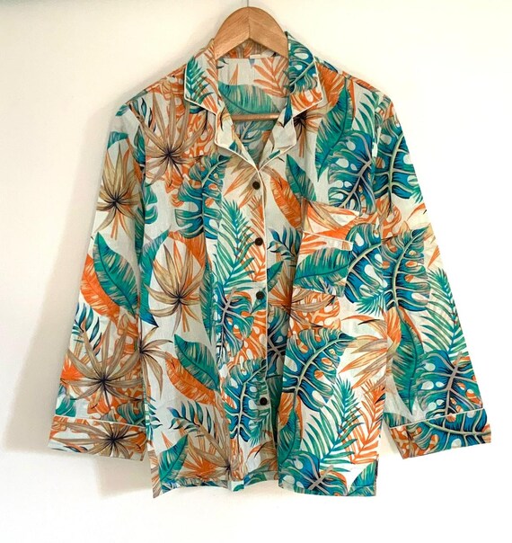 Tropical print pyjamas hotsell