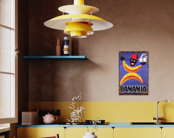 BANANIA® metal sign I Breakfast I Chocolate I Vintage ad