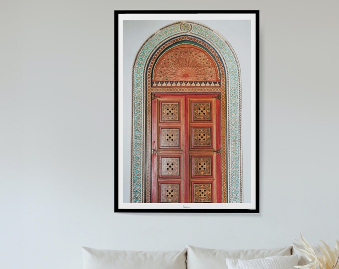 Poster Bahia Palace I Morocco Gate I Marrakech Gate I Moroccan print