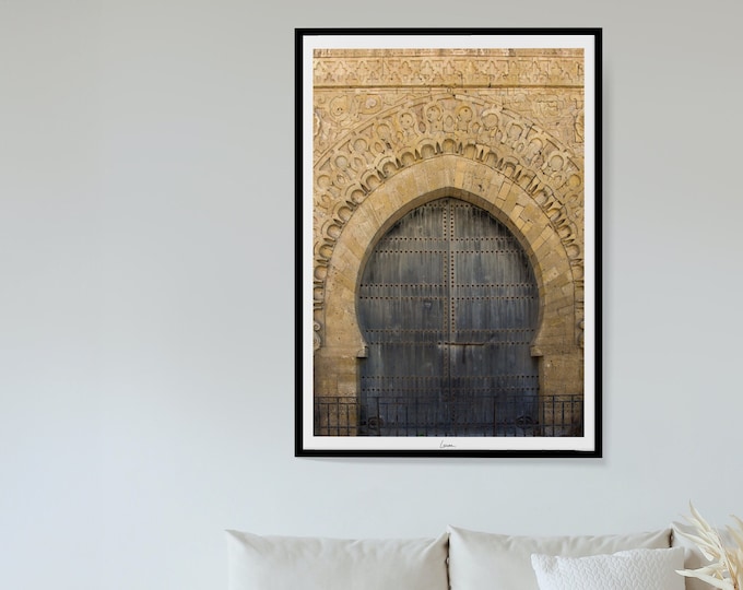 Door poster Kasbah Oudayas I Rabat Morocco I Oriental door