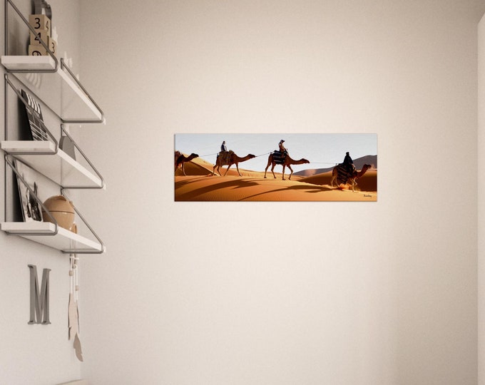 Sahara poster I Camels I Dessert I dunes