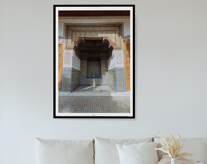 Morocco door poster I Morocco print I Dar el Bacha