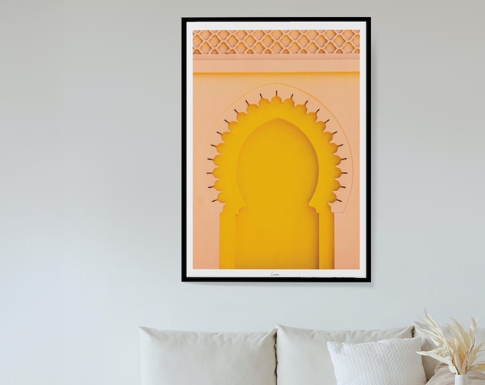 Poster yellow door Morocco I Oriental prints