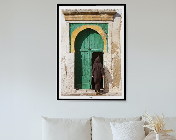 Green door poster Morocco I Essaouira I Moroccan resident