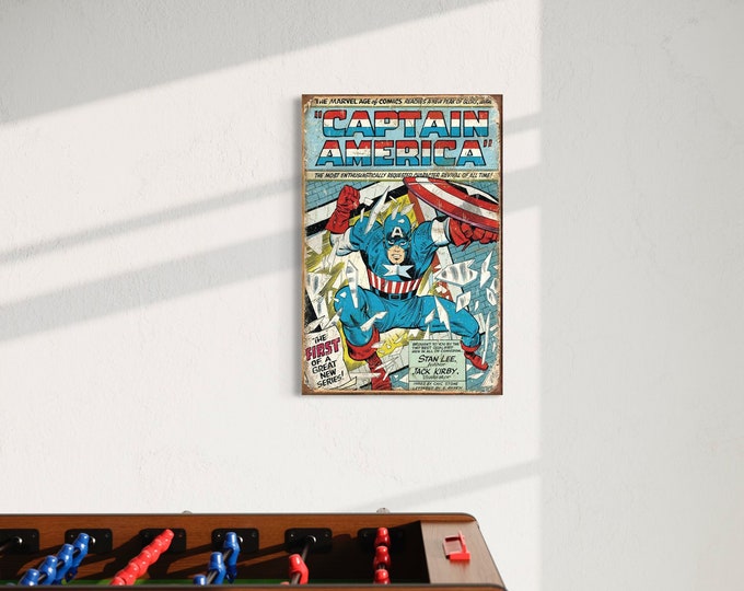 CAPTAIN AMERICA metal plate