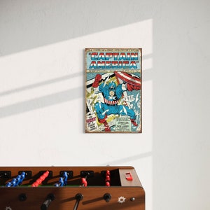 Placca in metallo CAPITANO AMERICA