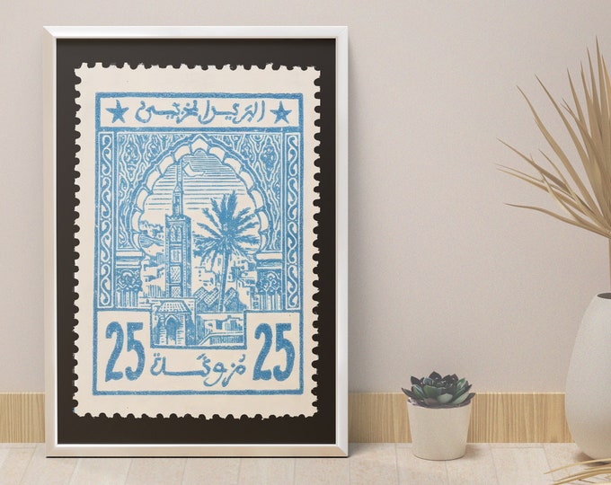 Mosque poster Morocco I Meknes I Medina I Morocco I decoration poster I Mosque in Issaoussas