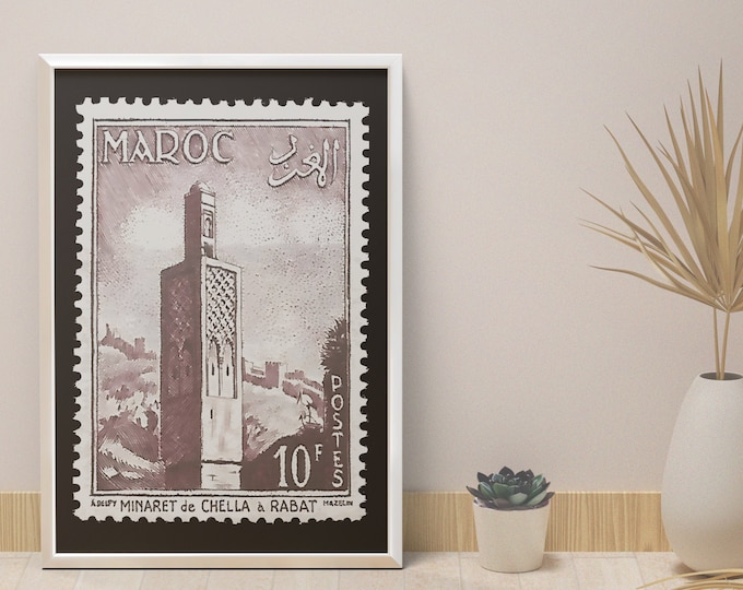 Minaret Rabat Morocco I Poster Chella Rabat I Poster minaret view