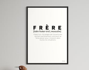 Plakat BRAT I Definicja brat I minimalistyczny plakat