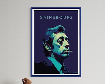 Poster Serge GAINSBOURG I Lucien Ginsburg I Singer
