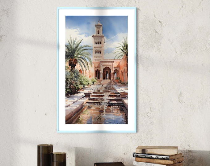 Poster KOUTOUBIA I Morocco Marrakech I Mosque