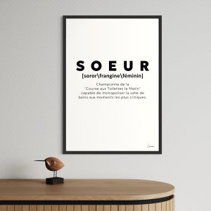 SISTER I Poster Sister I Minimalist poster